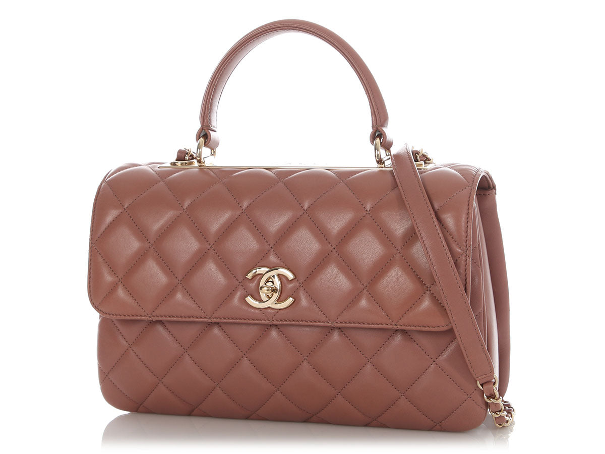 Chanel Medium Mauve Quilted Lambskin Trendy CC