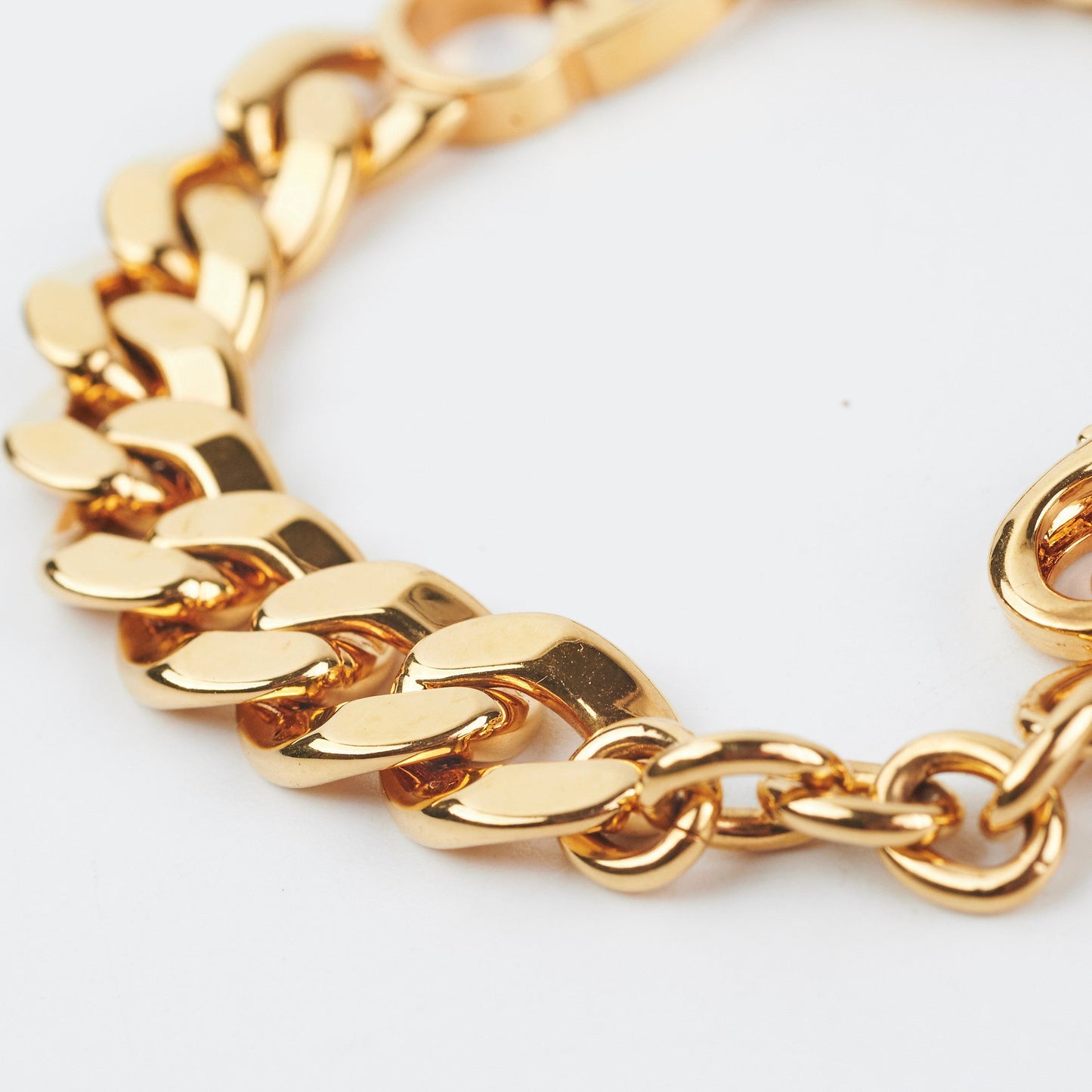 Christian Dior Gold CD Logo Chain Bracelet