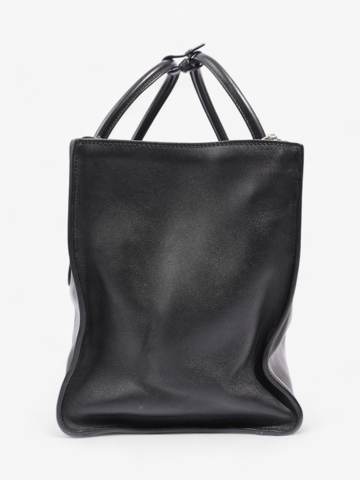 Prada Twin Pocket Tote Black Leather Medium