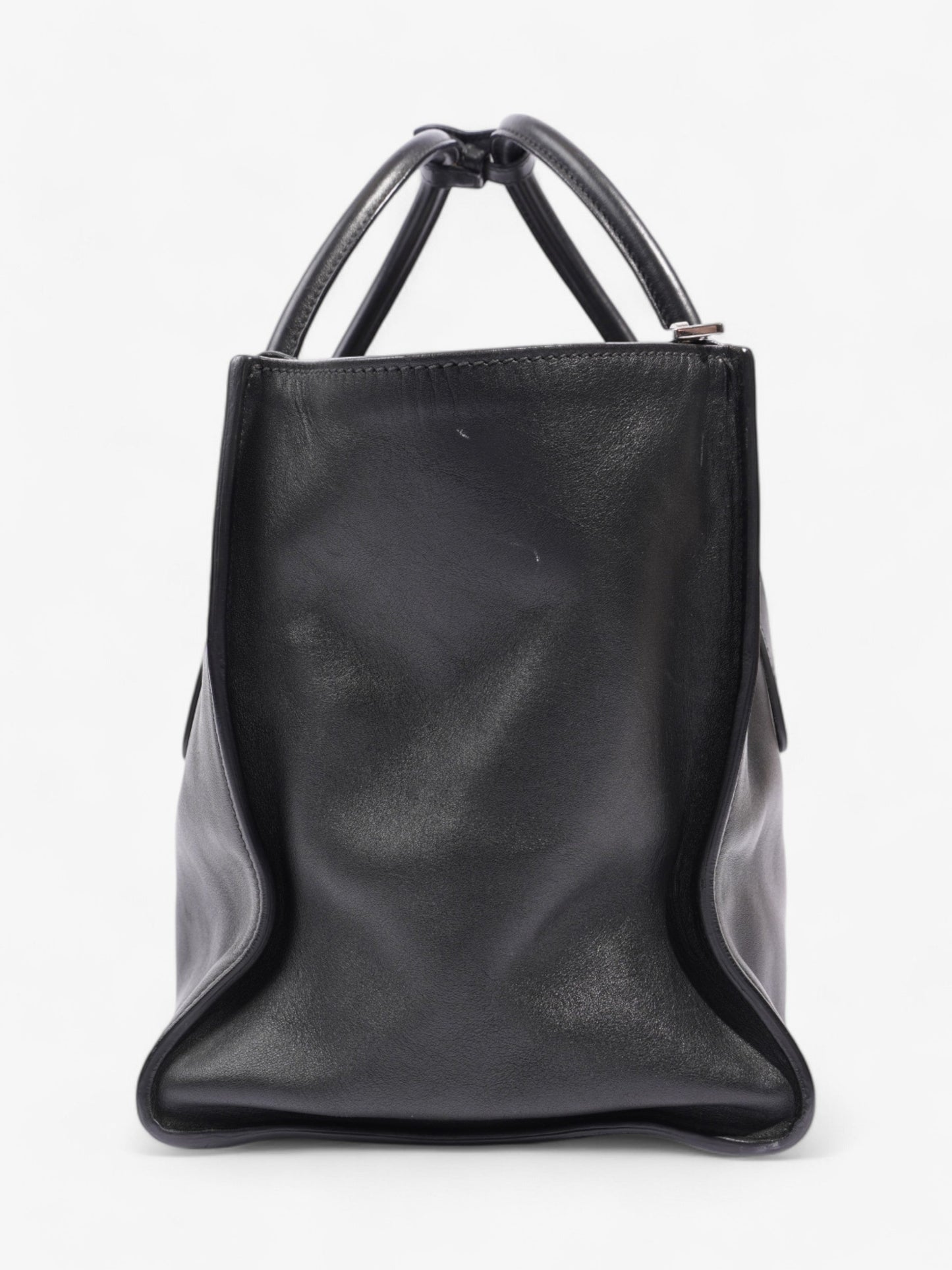 Prada Twin Pocket Tote Black Leather Medium