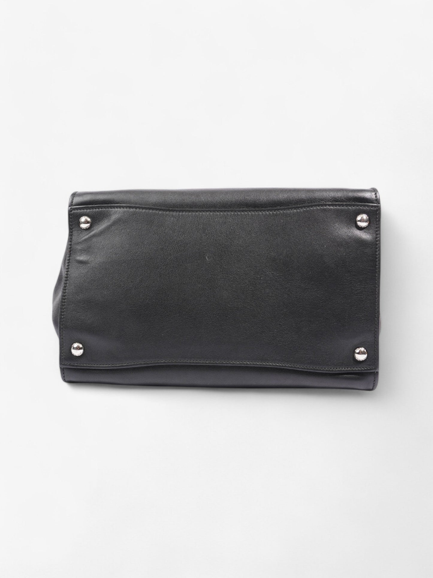 Prada Twin Pocket Tote Black Leather Medium
