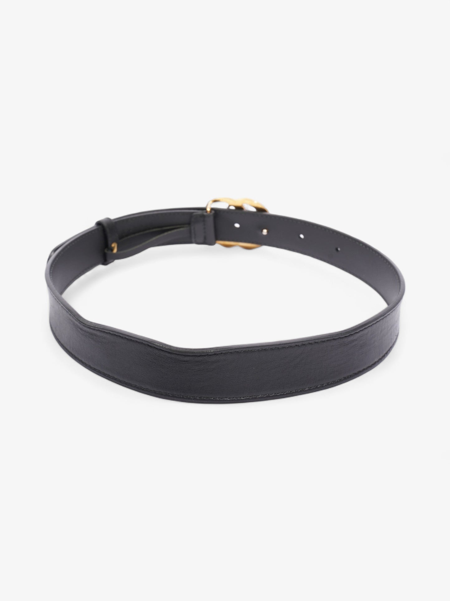 Gucci GG Marmont Thin Belt Black Leather 70cm / 28"