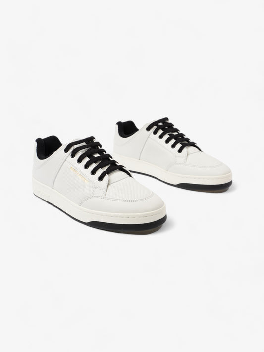 Saint Laurent SL 61/ Perforated Sneakers White / Black Leather EU 43 UK 9