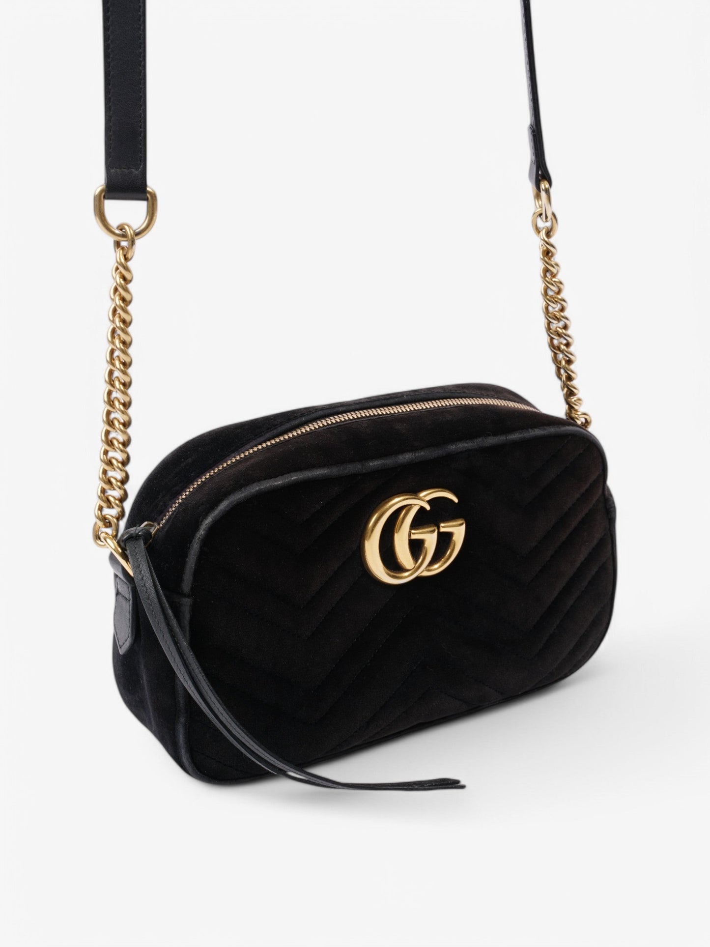 Gucci GG Marmont Black Velvet Small