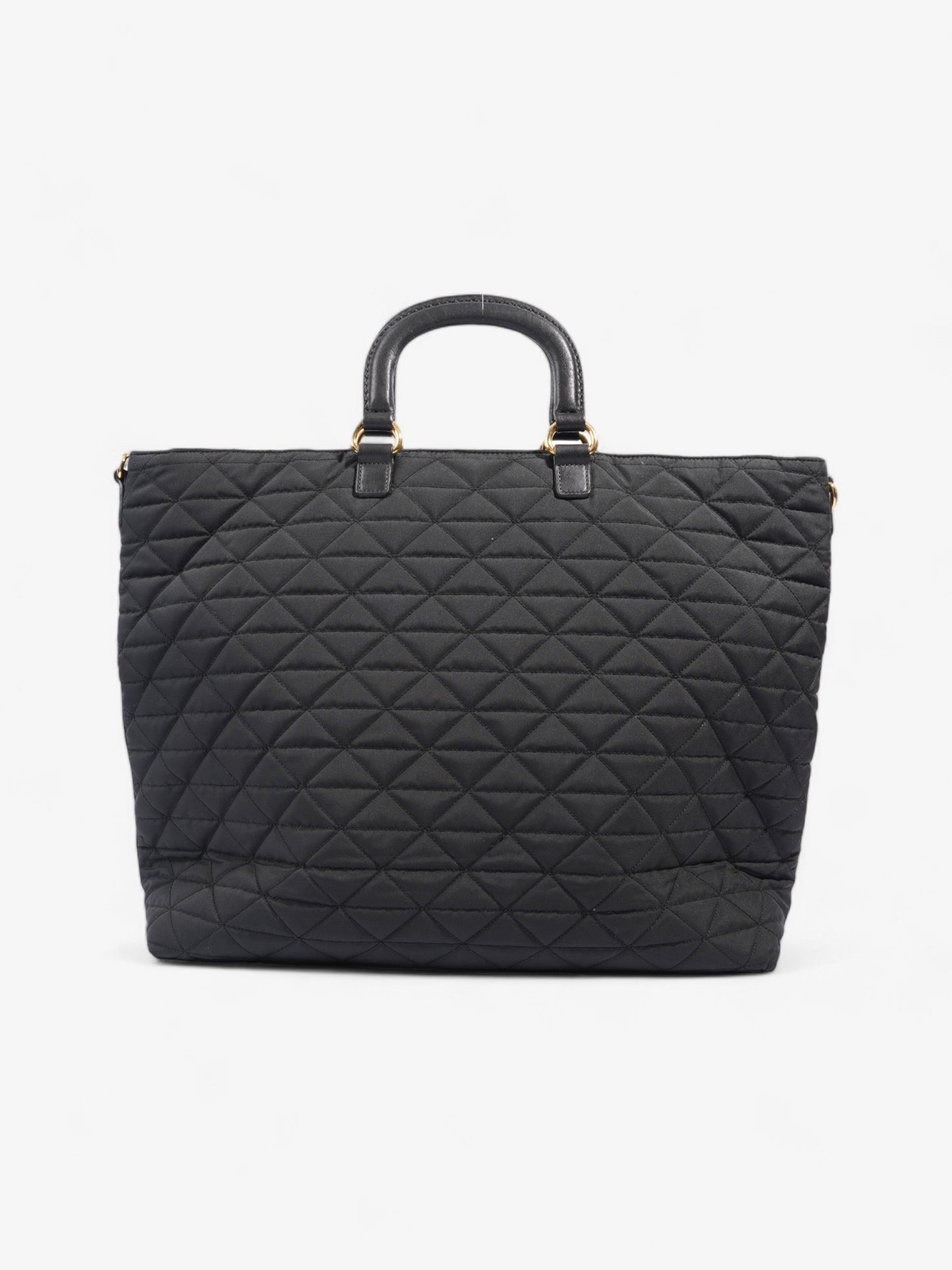 Prada Tessuto Quilted Tote Black Nylon