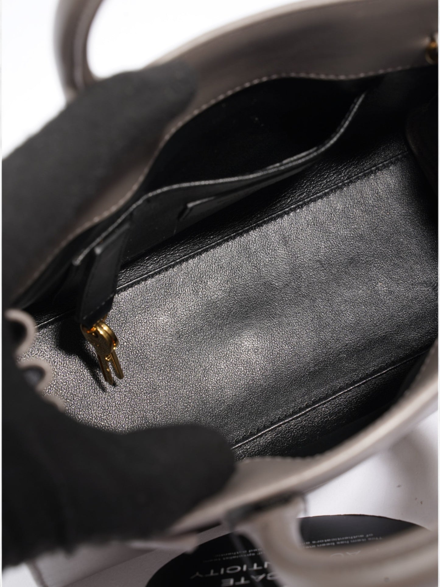 Saint Laurent Sac De Jour Grey Leather Nano