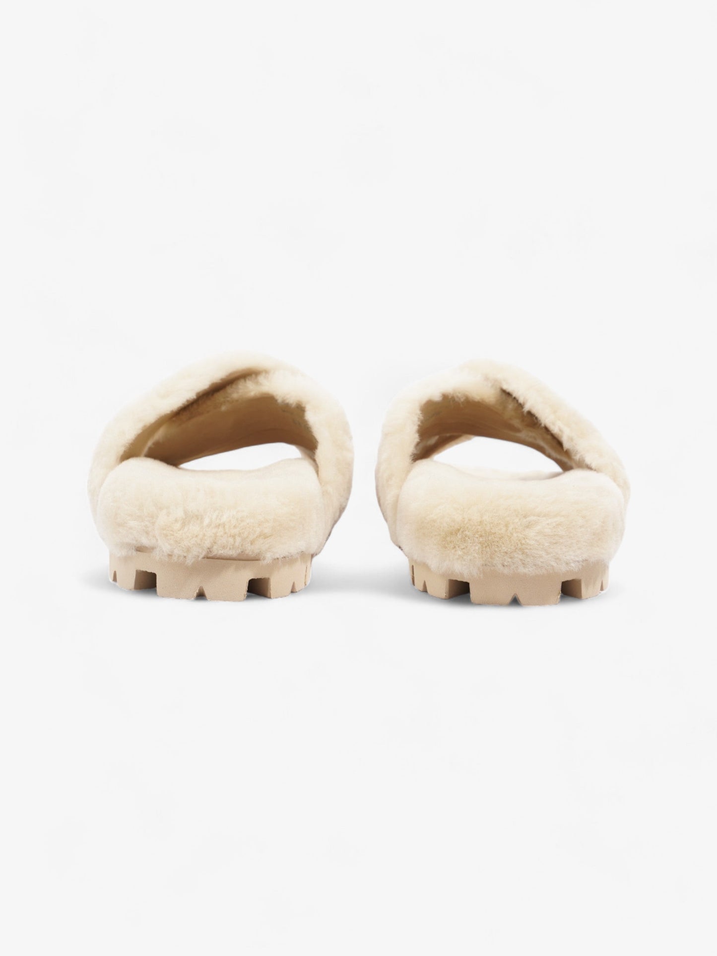 Prada Shearling Sandals Beige Shearling EU 40 UK 7