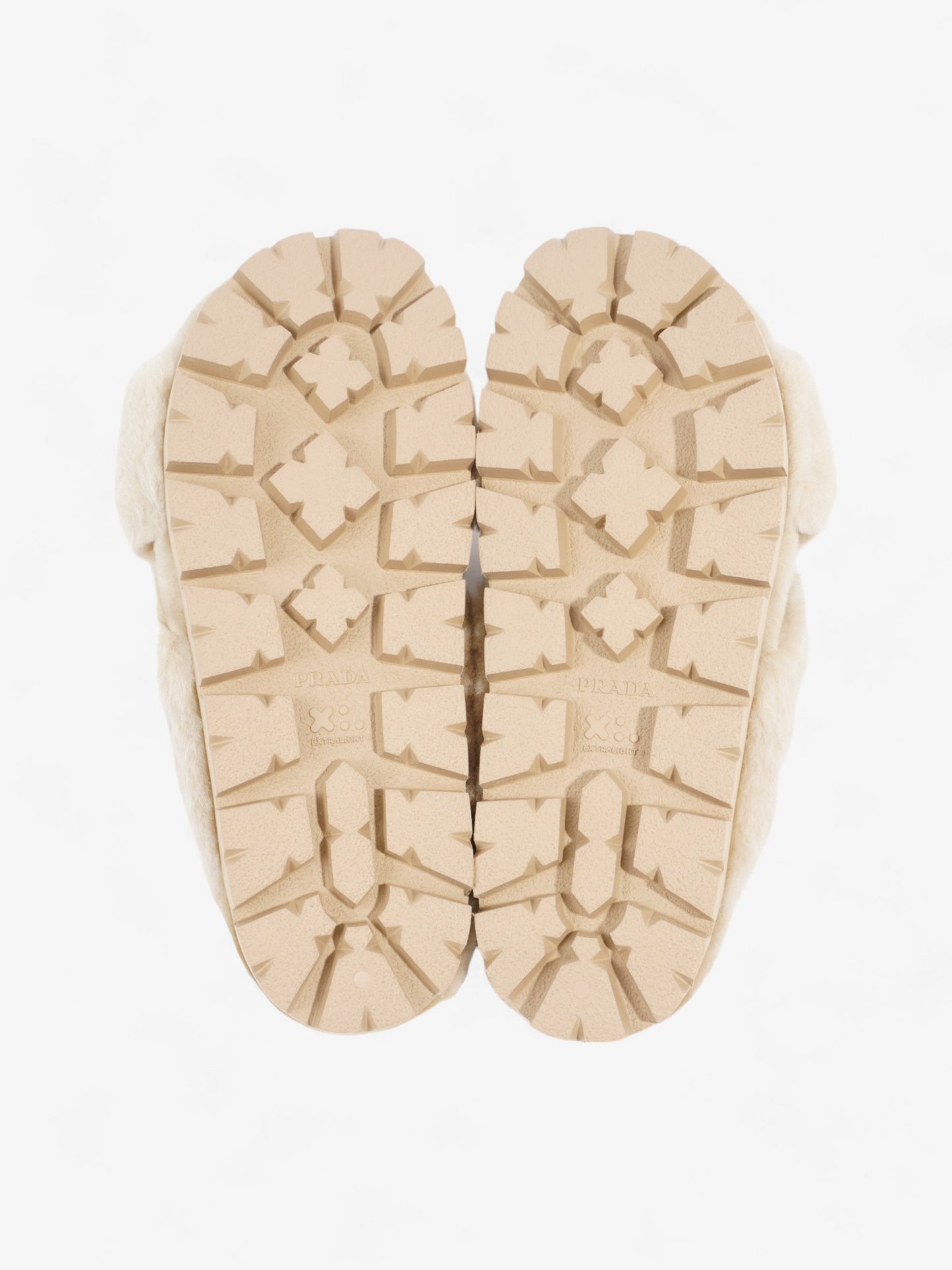 Prada Shearling Sandals Beige Shearling EU 40 UK 7