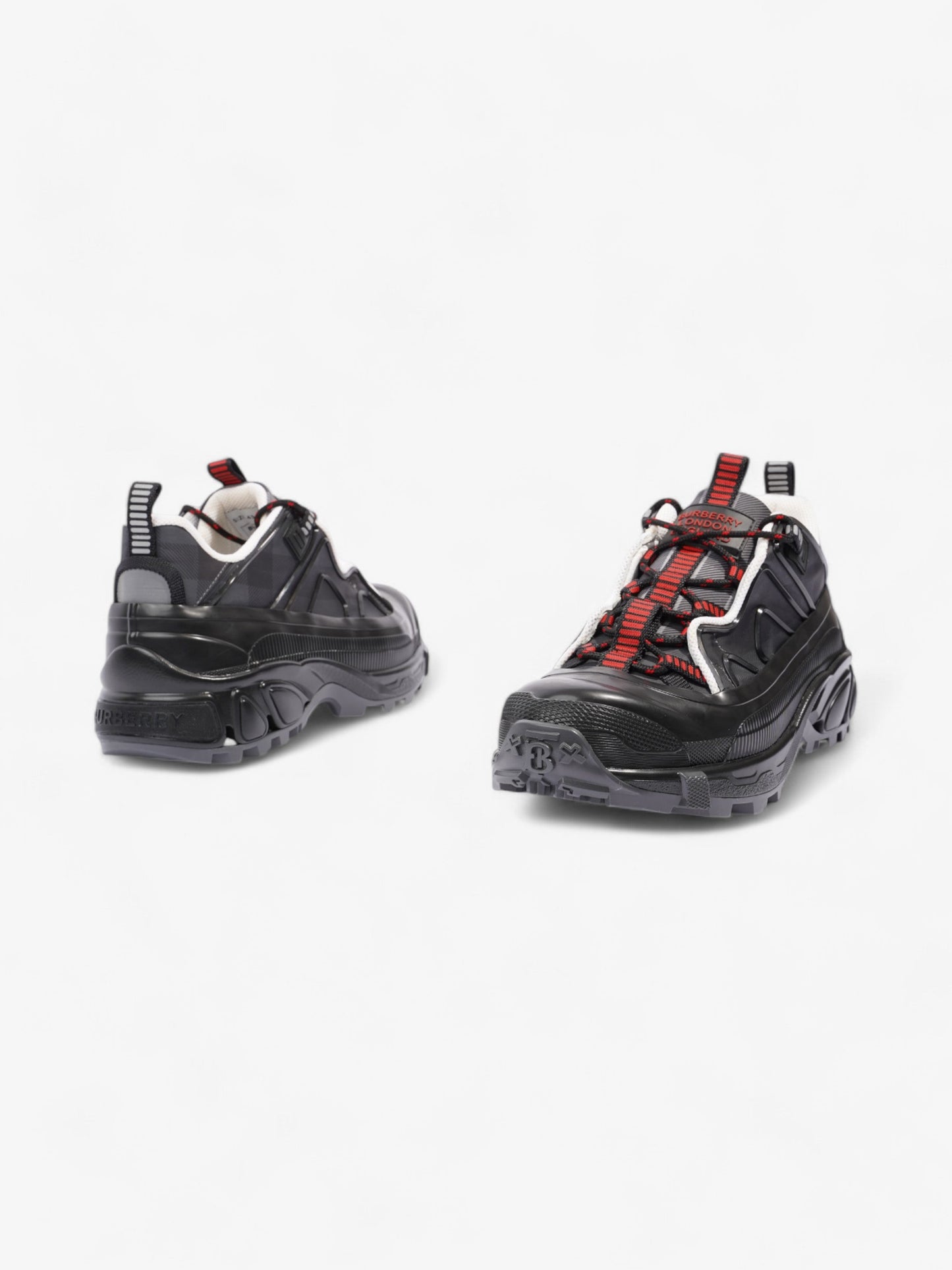 Burberry Arthur Sneakers Black / Red / White Rubber EU 43 UK 9
