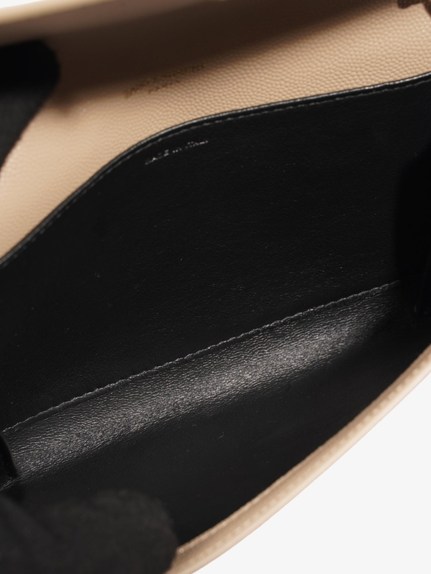 Saint Laurent Uptown Chain Wallet Nude Leather