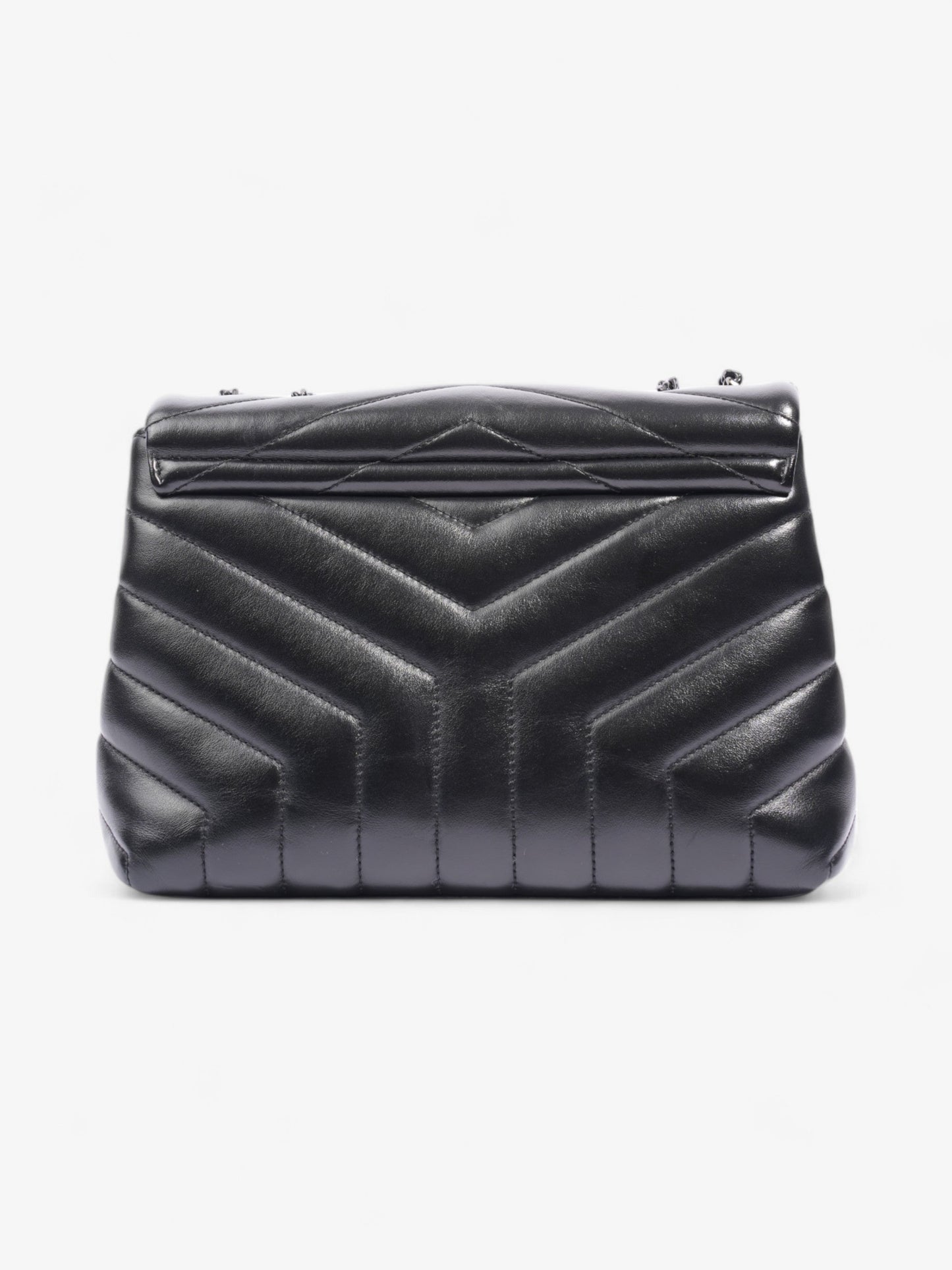 Saint Laurent Loulou Black Calfskin Leather Small