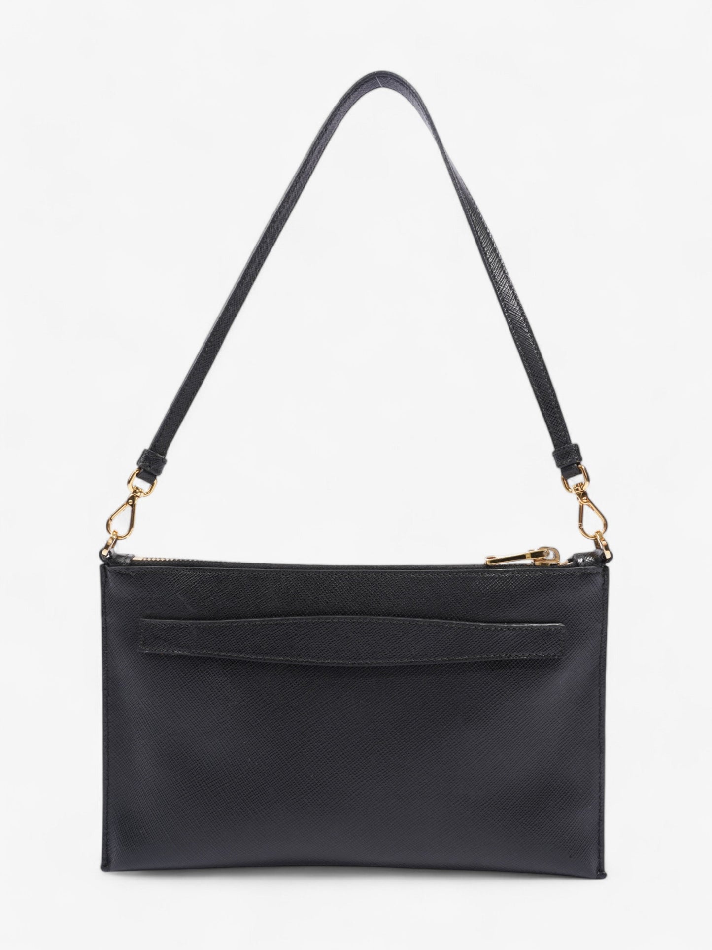Prada Lux Pochette Black Saffiano Leather