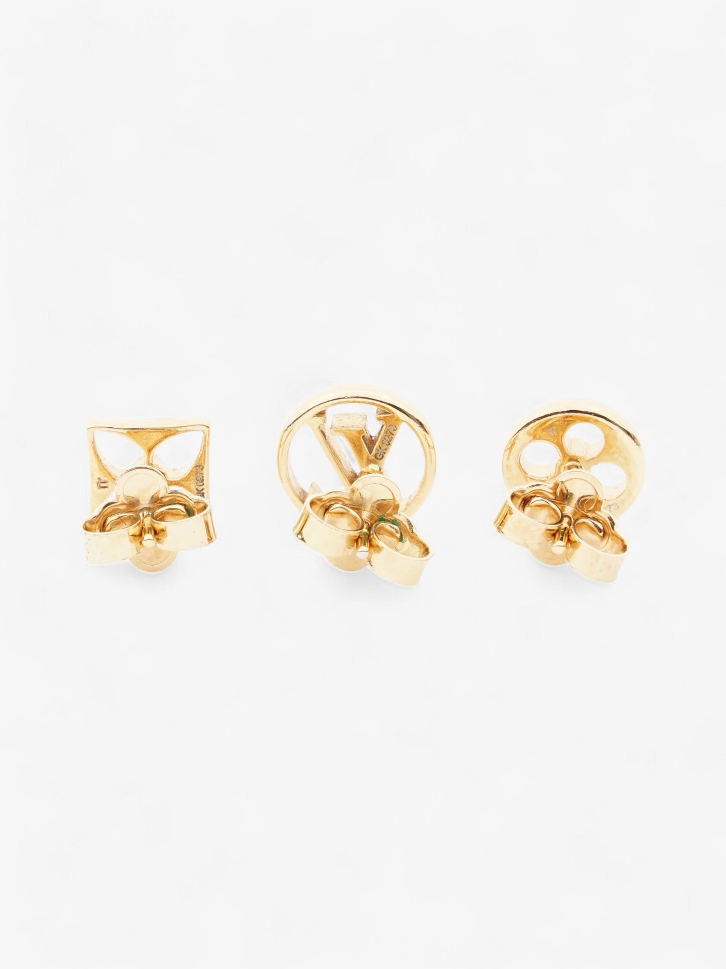 Louis Vuitton Crazy In Lock Earrings Set Gold Base Metal