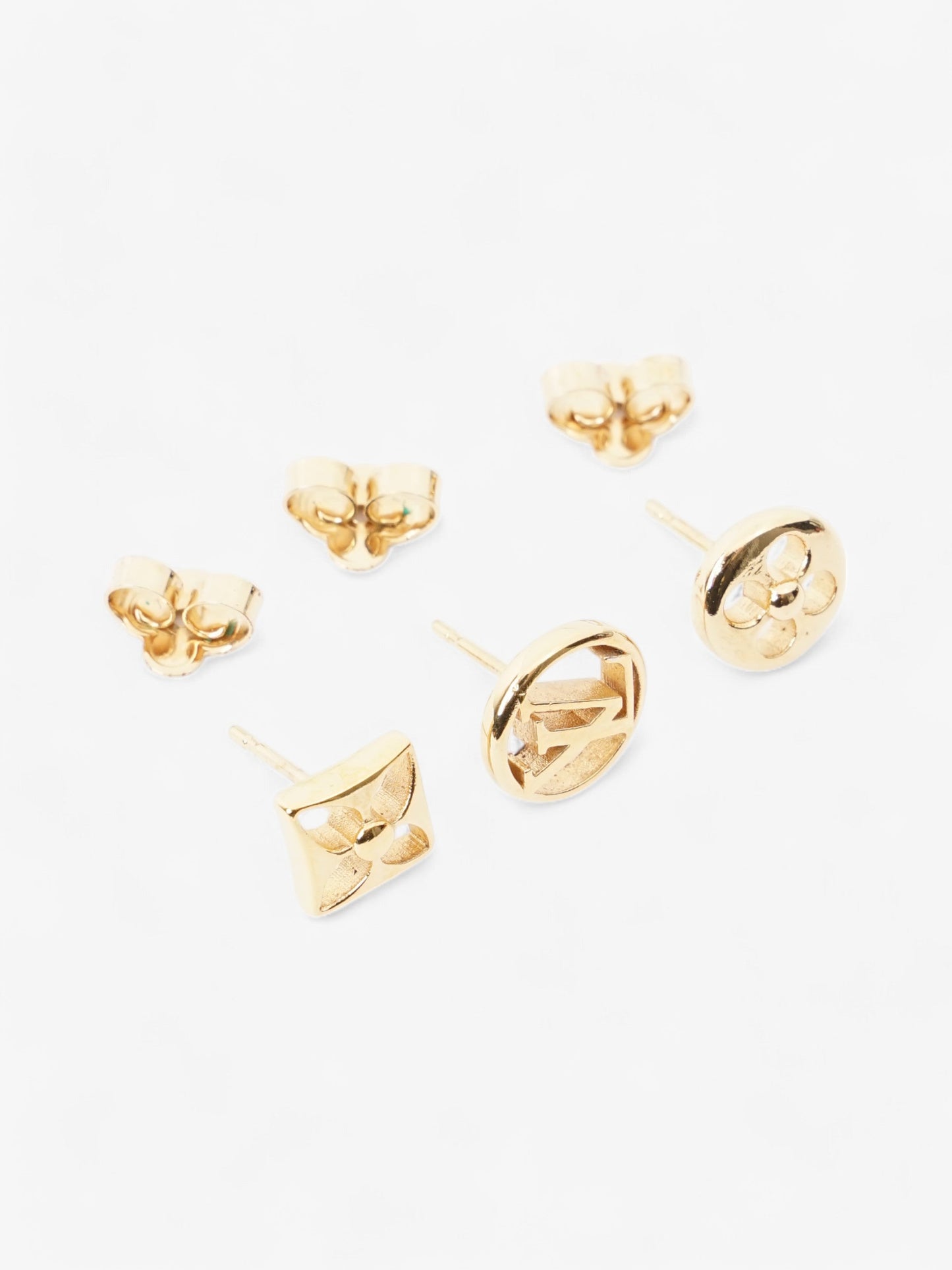 Louis Vuitton Crazy In Lock Earrings Set Gold Base Metal