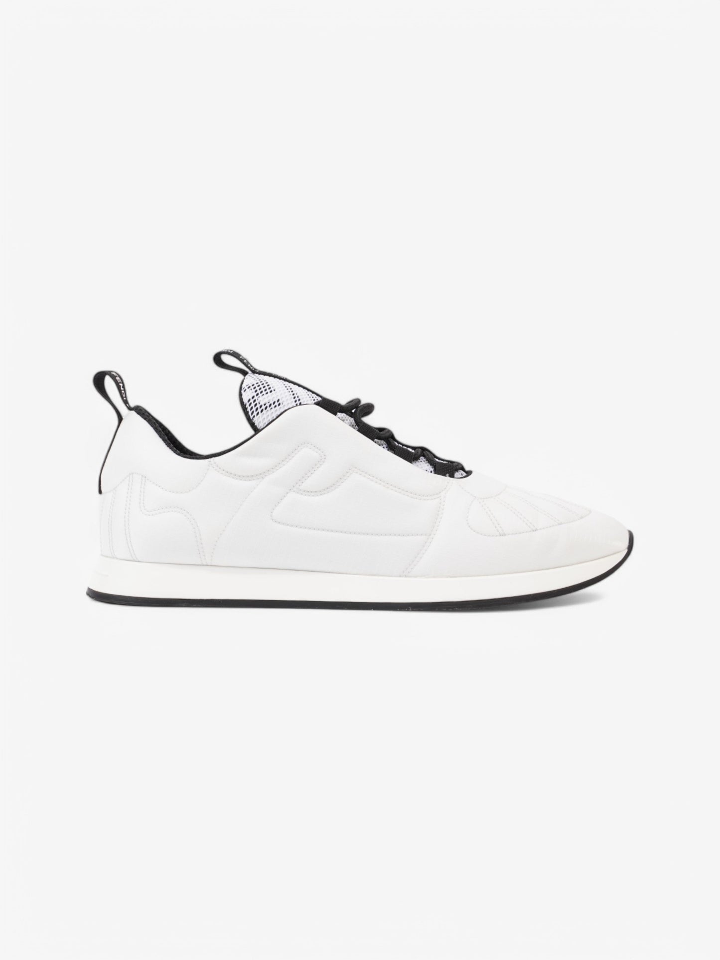 Fendi FFreedom Sneakers White / Black Technical Fabric EU 41 UK 8