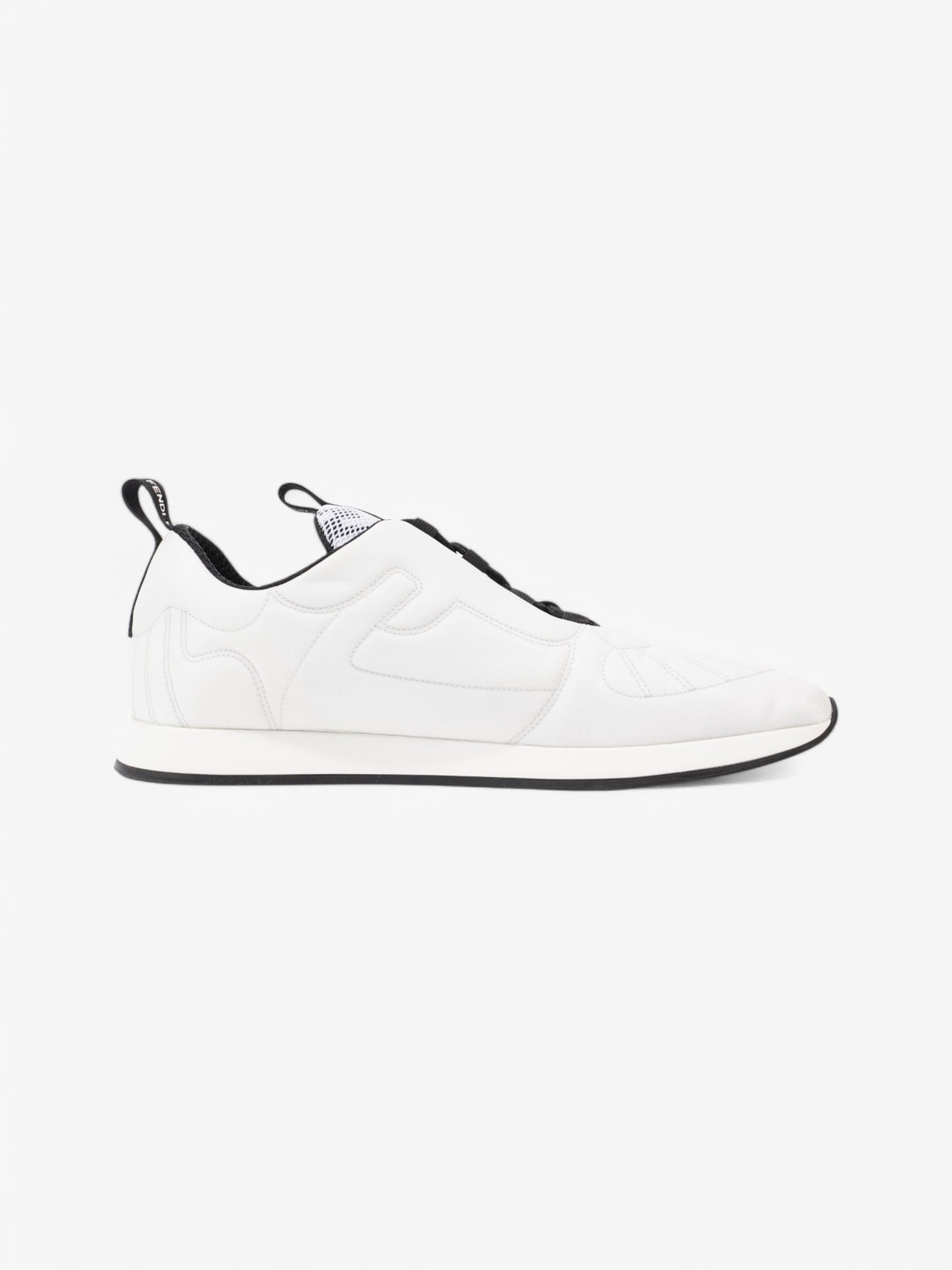 Fendi FFreedom Sneakers White / Black Technical Fabric EU 41 UK 8