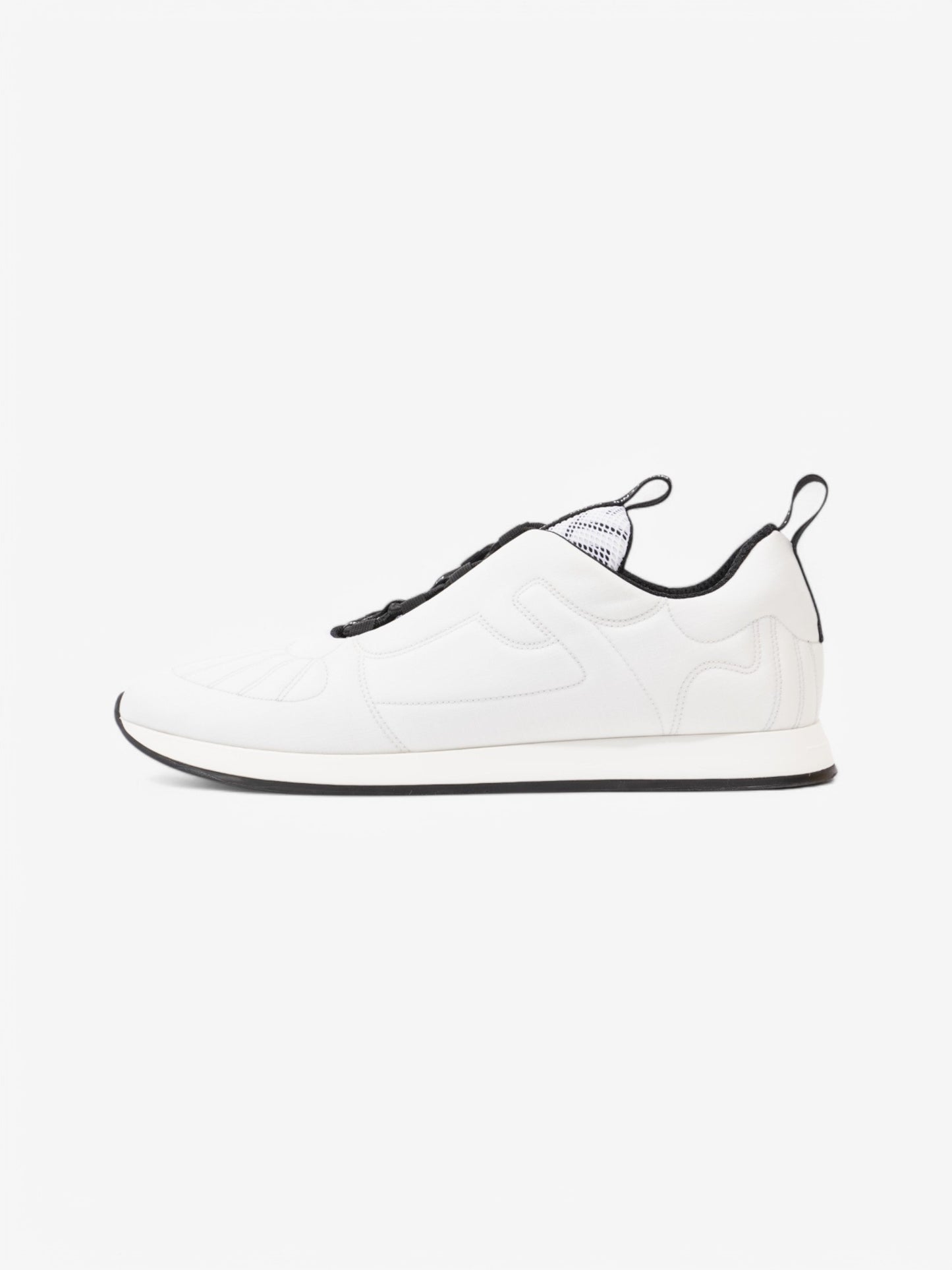 Fendi FFreedom Sneakers White / Black Technical Fabric EU 41 UK 8