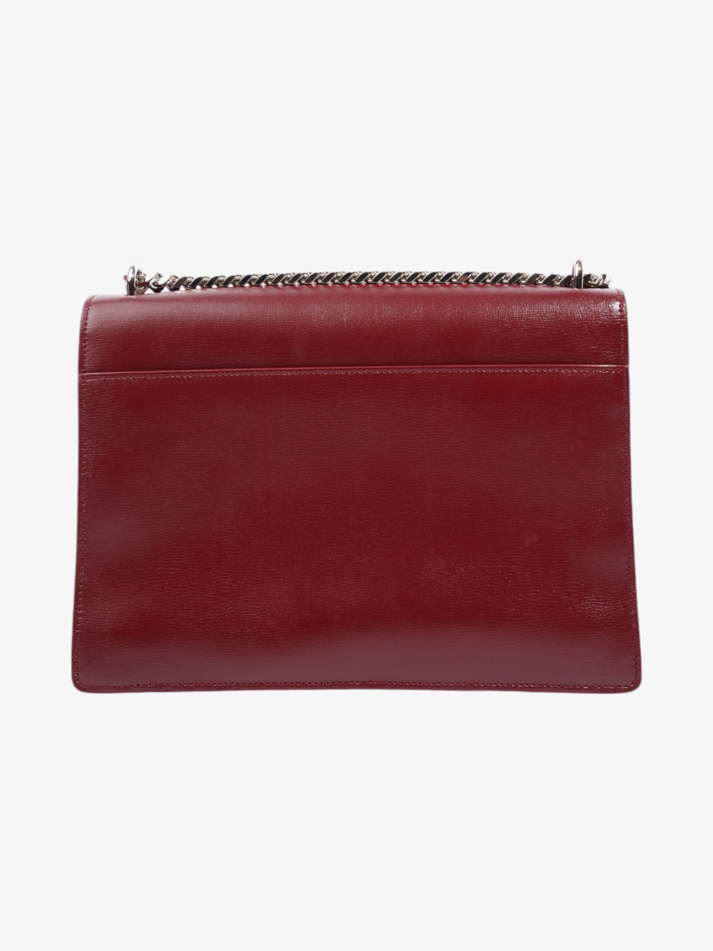 Saint Laurent Sunset Deep Red Calfskin Leather