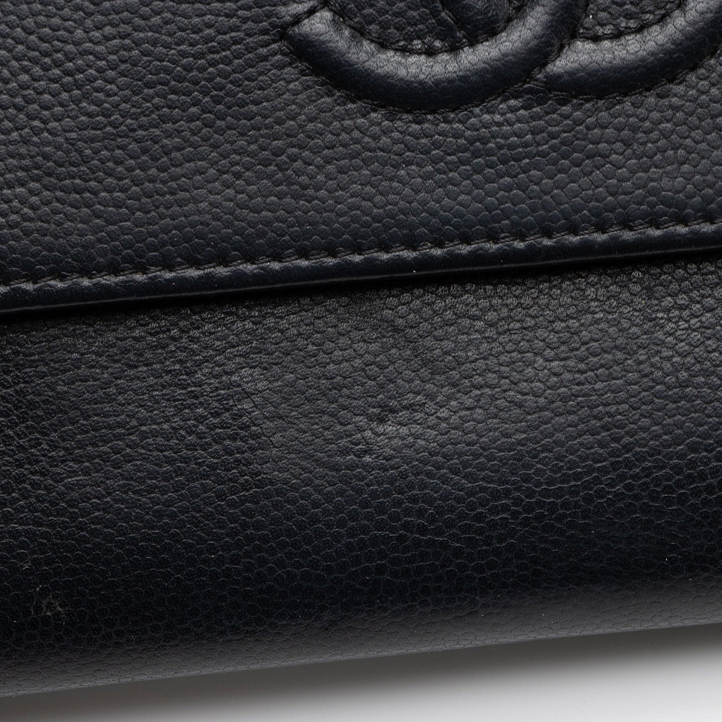 Chanel Caviar Leather Timeless Wallet (SHF-kbpgFo)