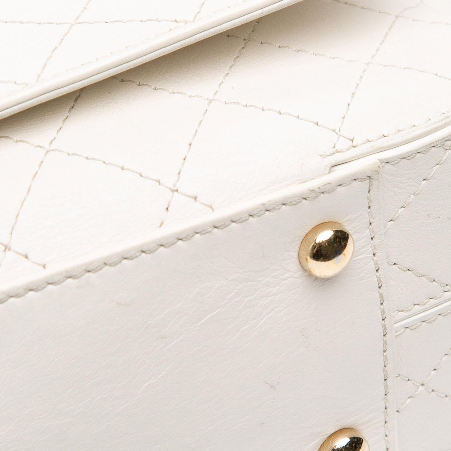 Chanel Medium Stitched Calfskin Covered CC Flap