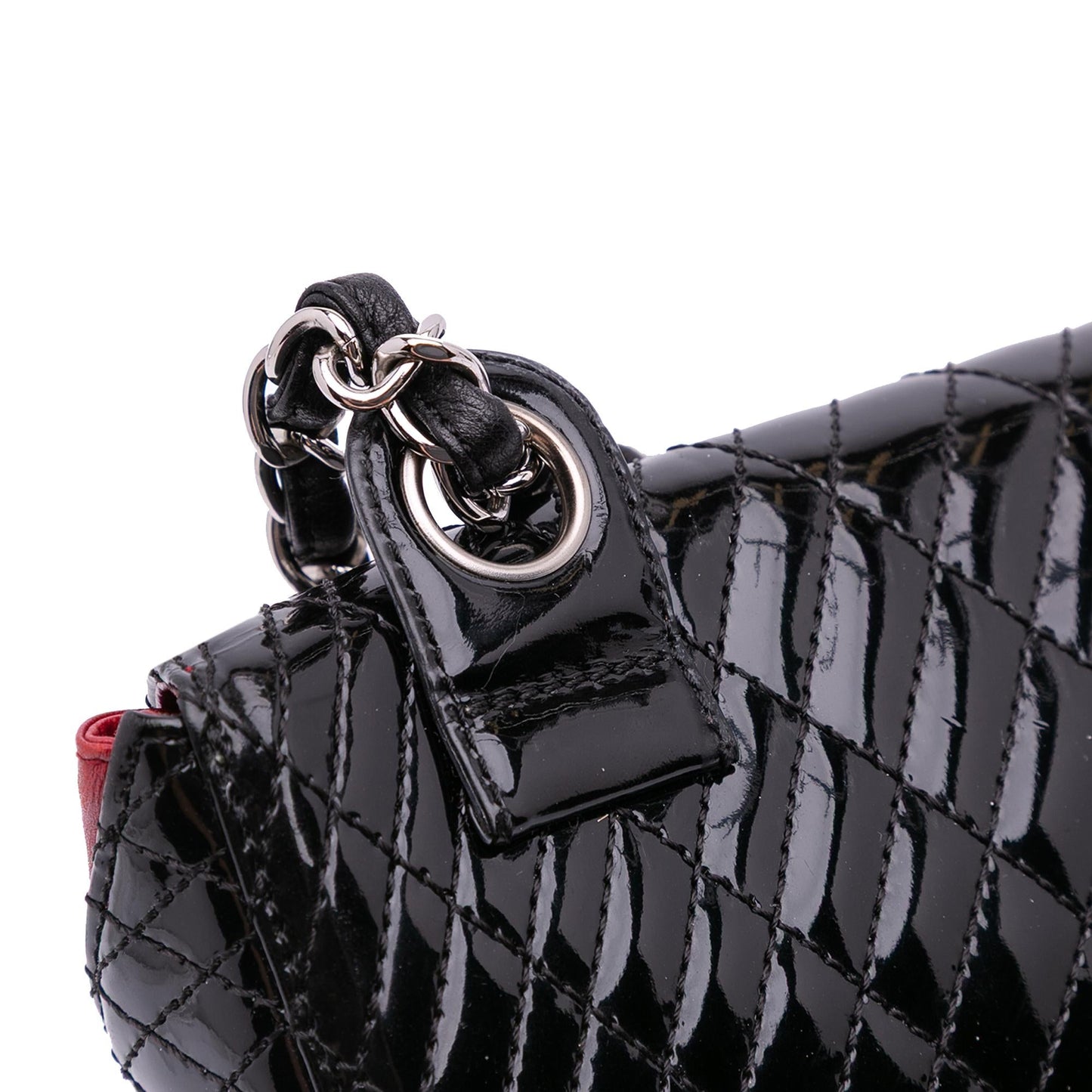 Chanel Quilted Patent Geometric Kaleidoscope Shoulder Bag