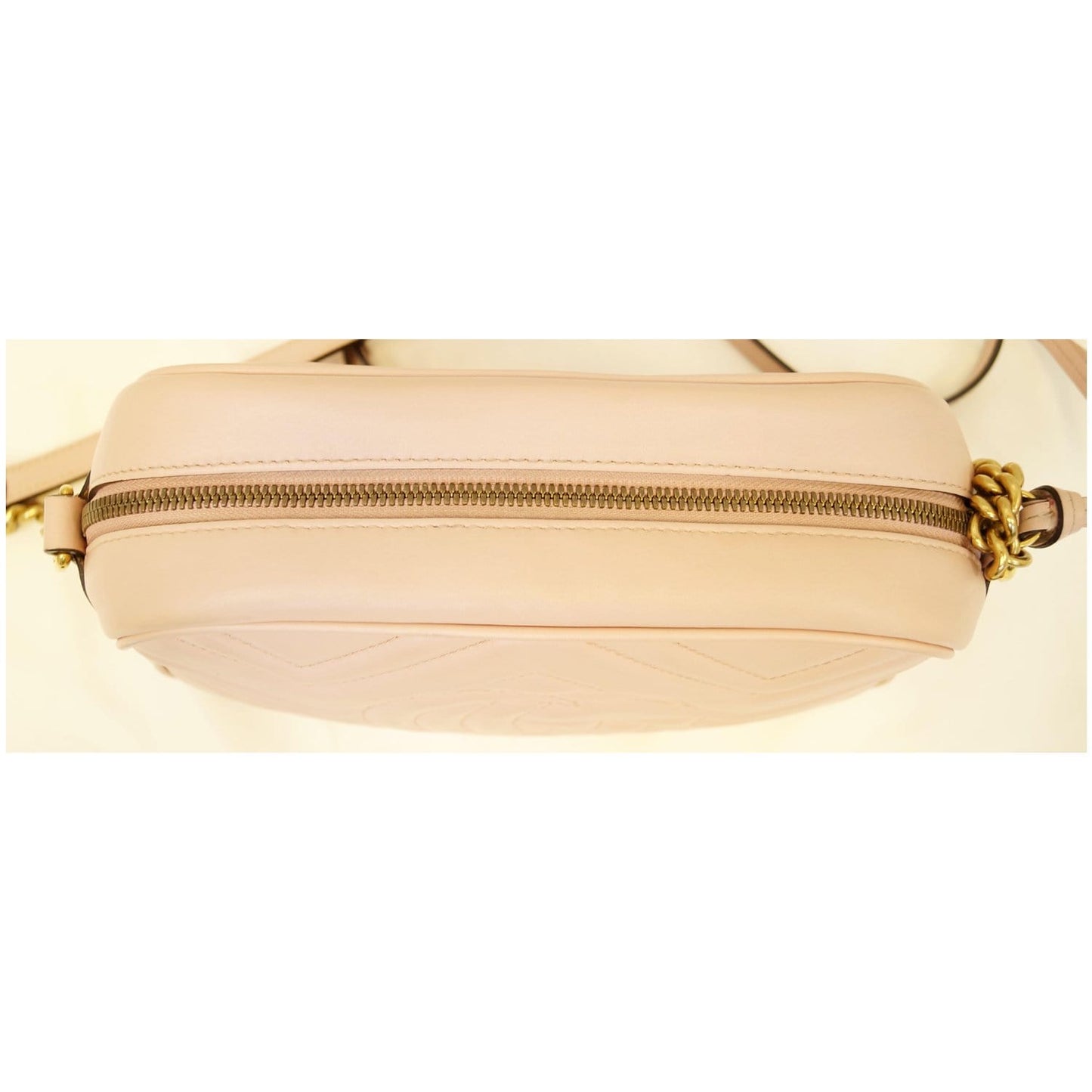 GUCCI GG Marmont Matelasse Small Leather Crossbody Bag Pink