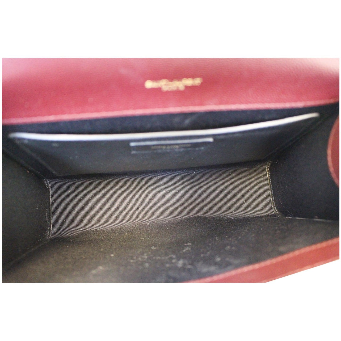 YVES Saint Laurent Envelope Medium Chain Shoulder Bag Burgundy