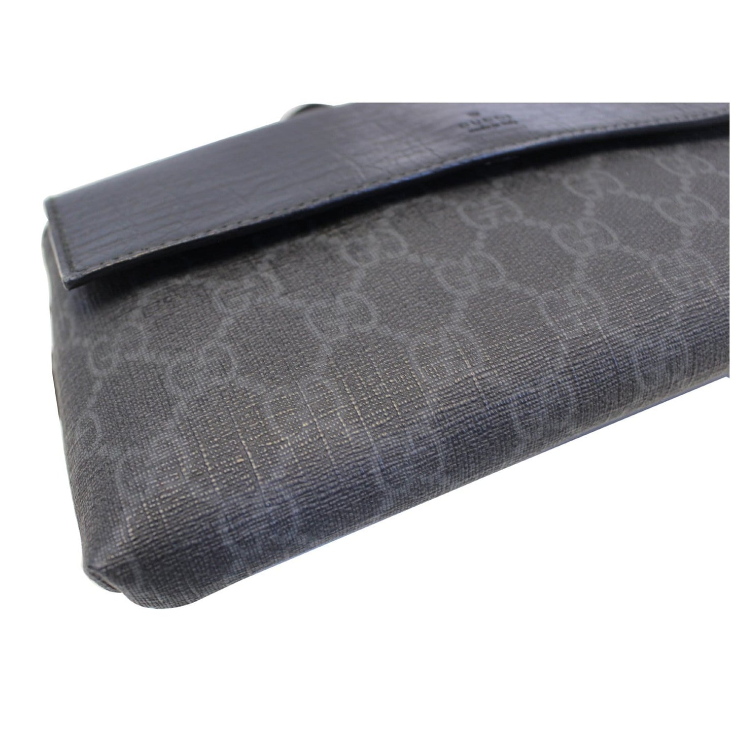 GUCCI GG Supreme Monogram Waist Bum Bag Black 161833