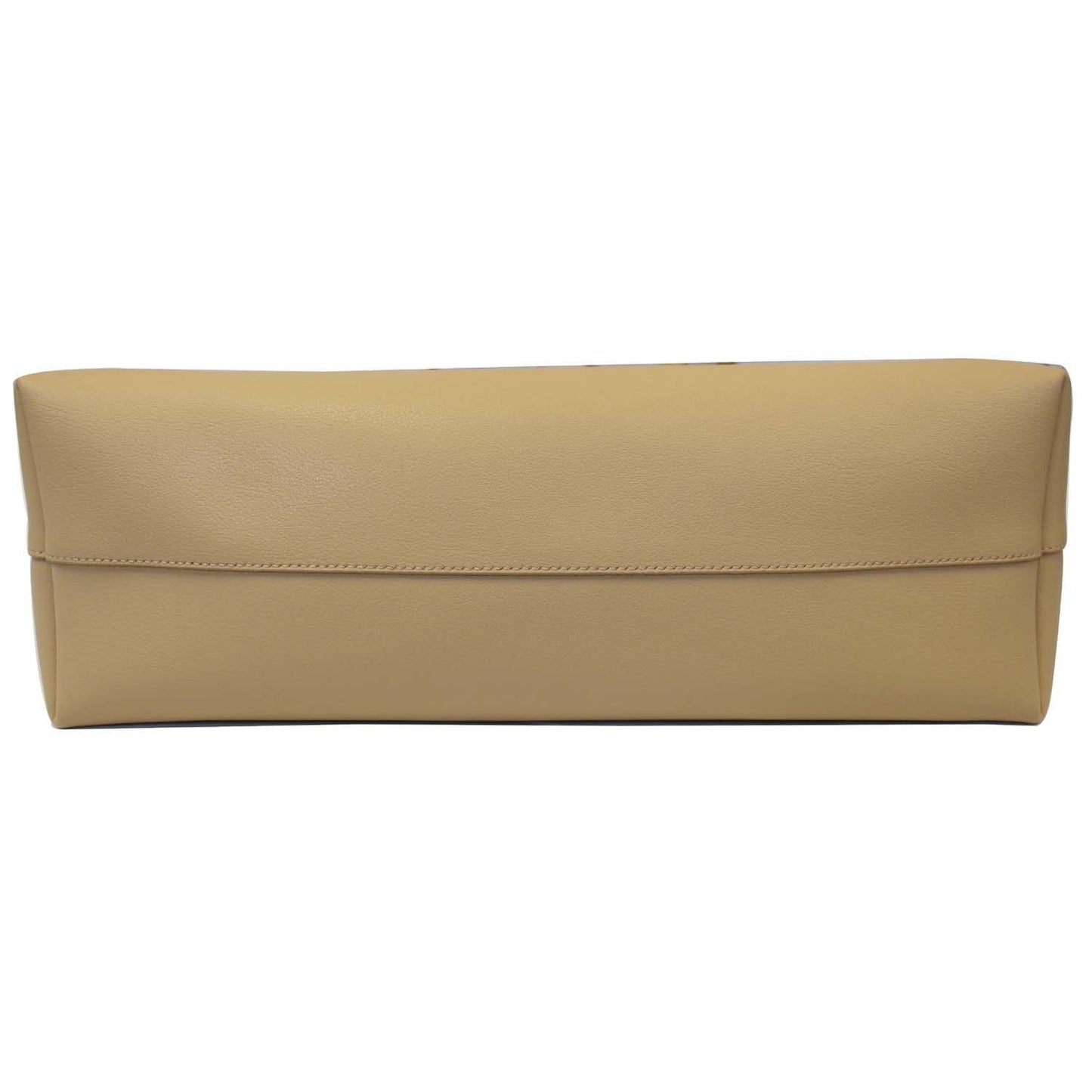 YVES Saint Laurent East/West Leather Shopping Tote Bag Beige