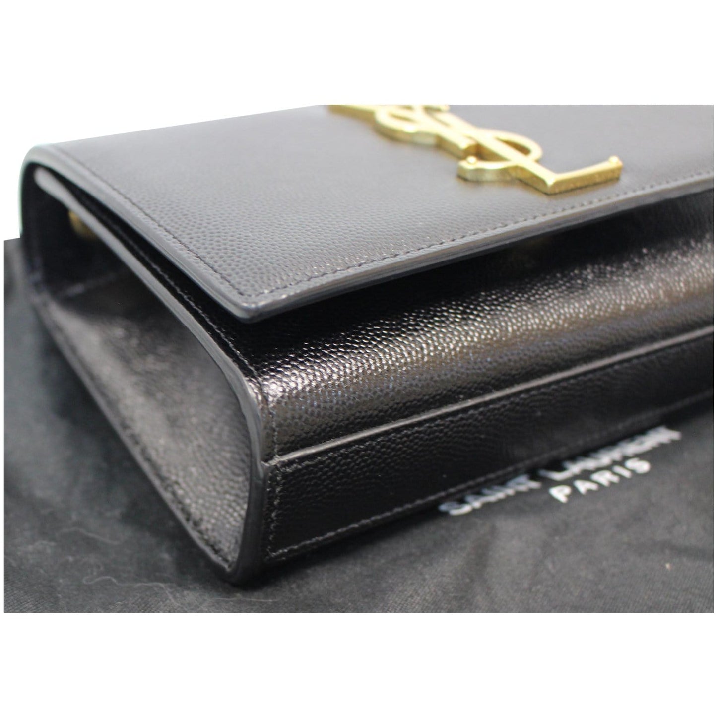 YVES SAINT LAURENT Kate Small Grain De Poudre Crossbody Bag Black