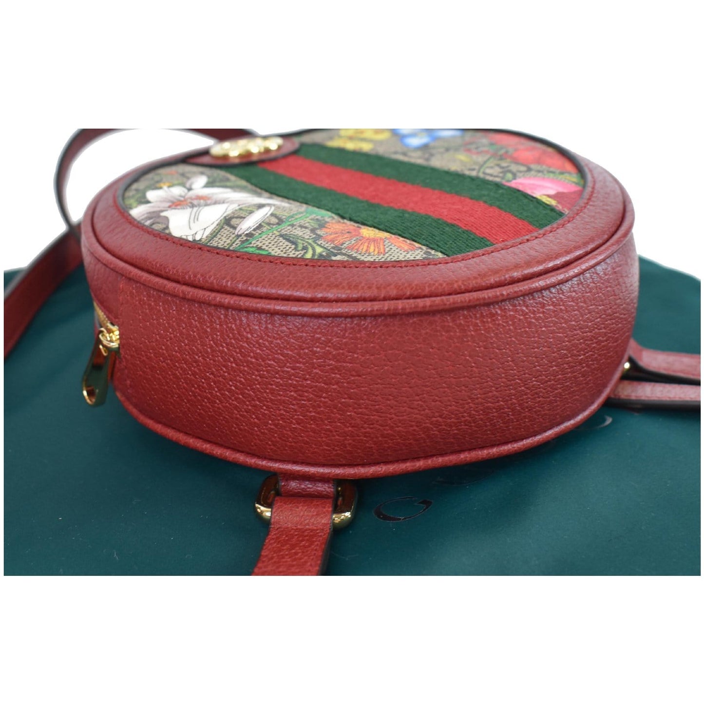 GUCCI Ophidia GG Flora Mini Supreme Backpack Bag Red 598661