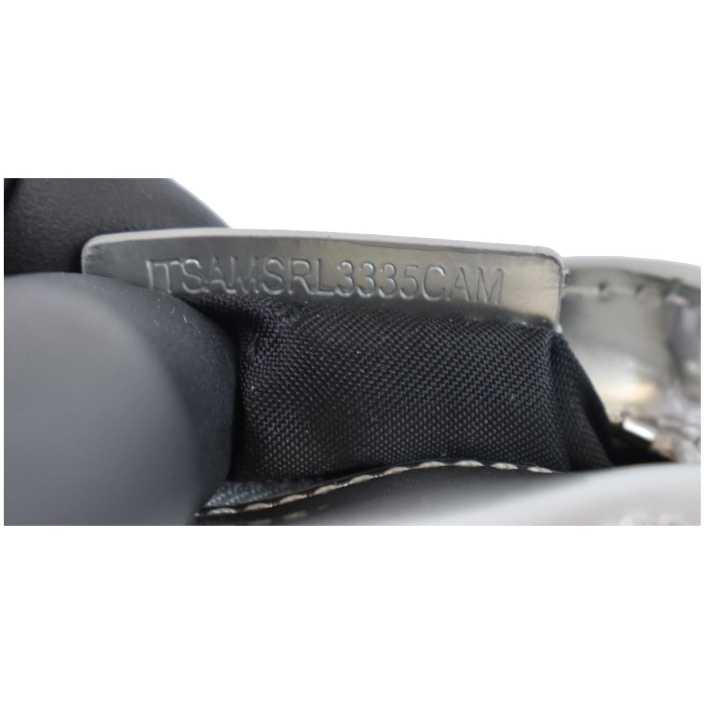 BURBERRY Trench Patent Leather Charm Coin Purse Bag Black/Silver