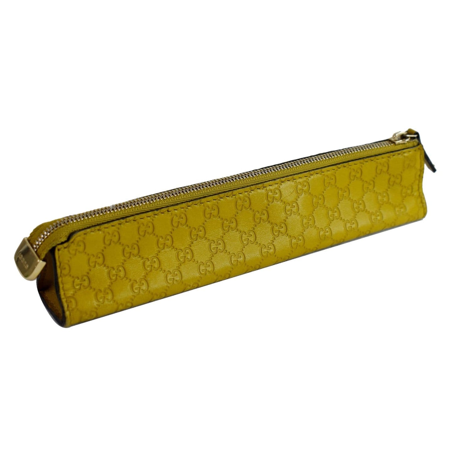 GUCCI Microguccissima Pencil Pouch Yellow 256579