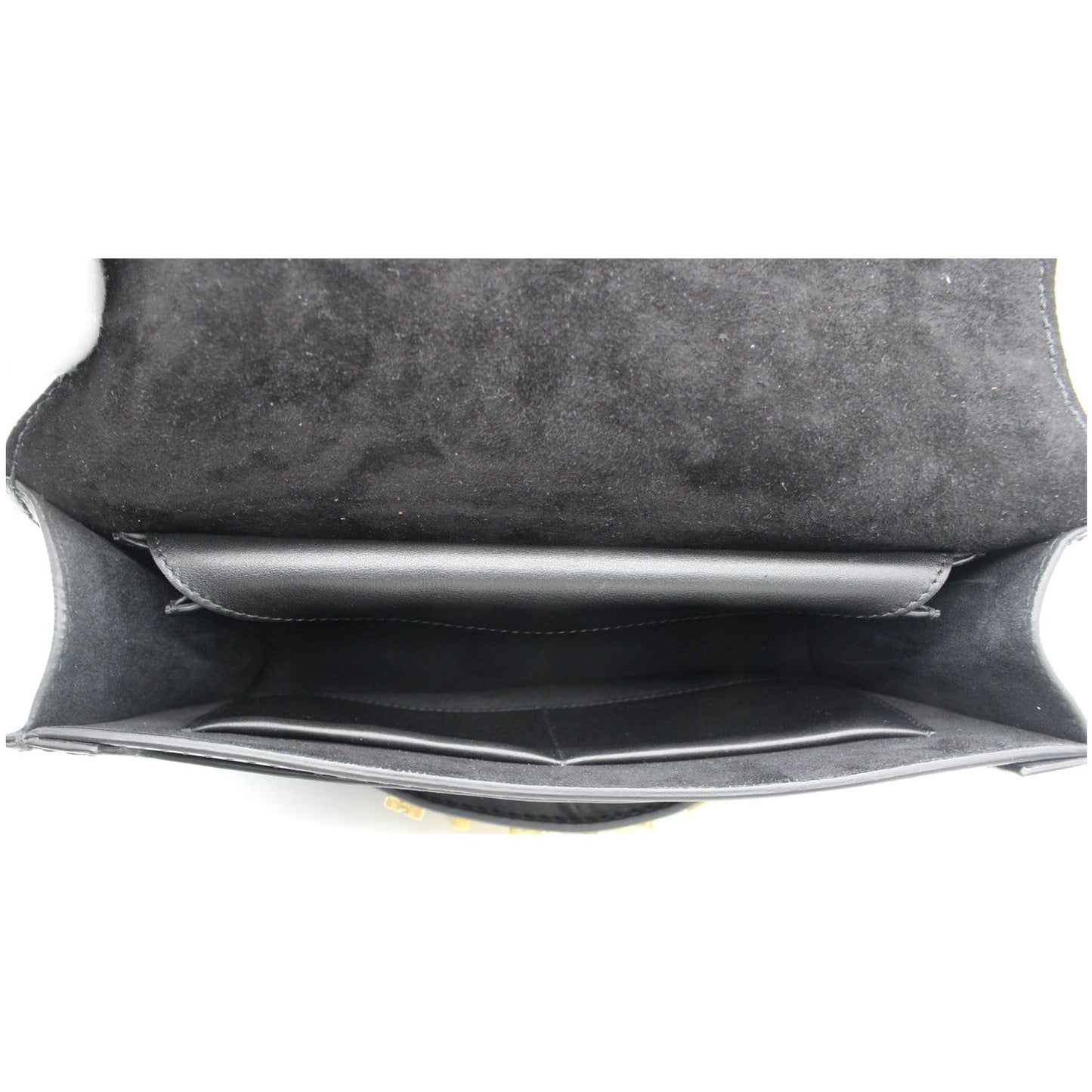 Christian Dior J'Adior Medium Calfskin Leather Flap Shoulder Bag Black