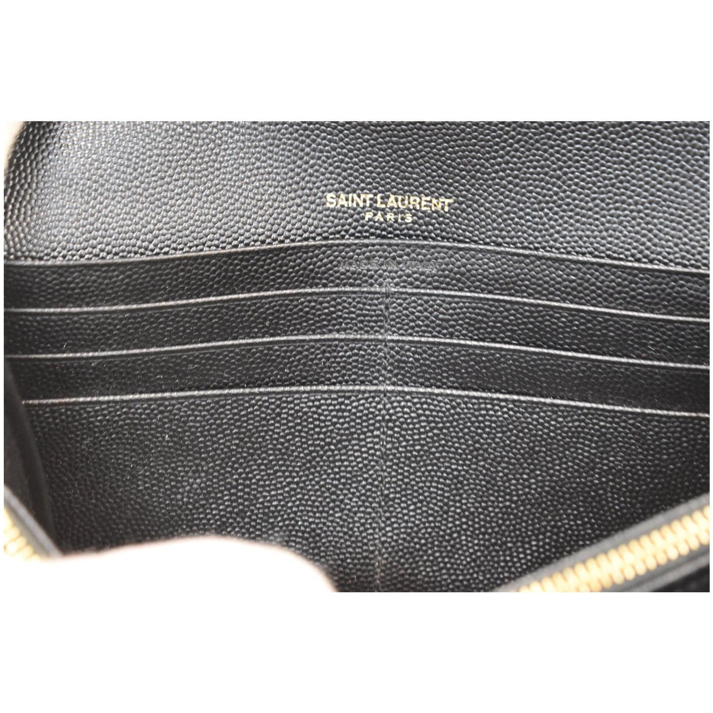 YVES SAINT LAURENT Large Grain De Poudre Wallet Black
