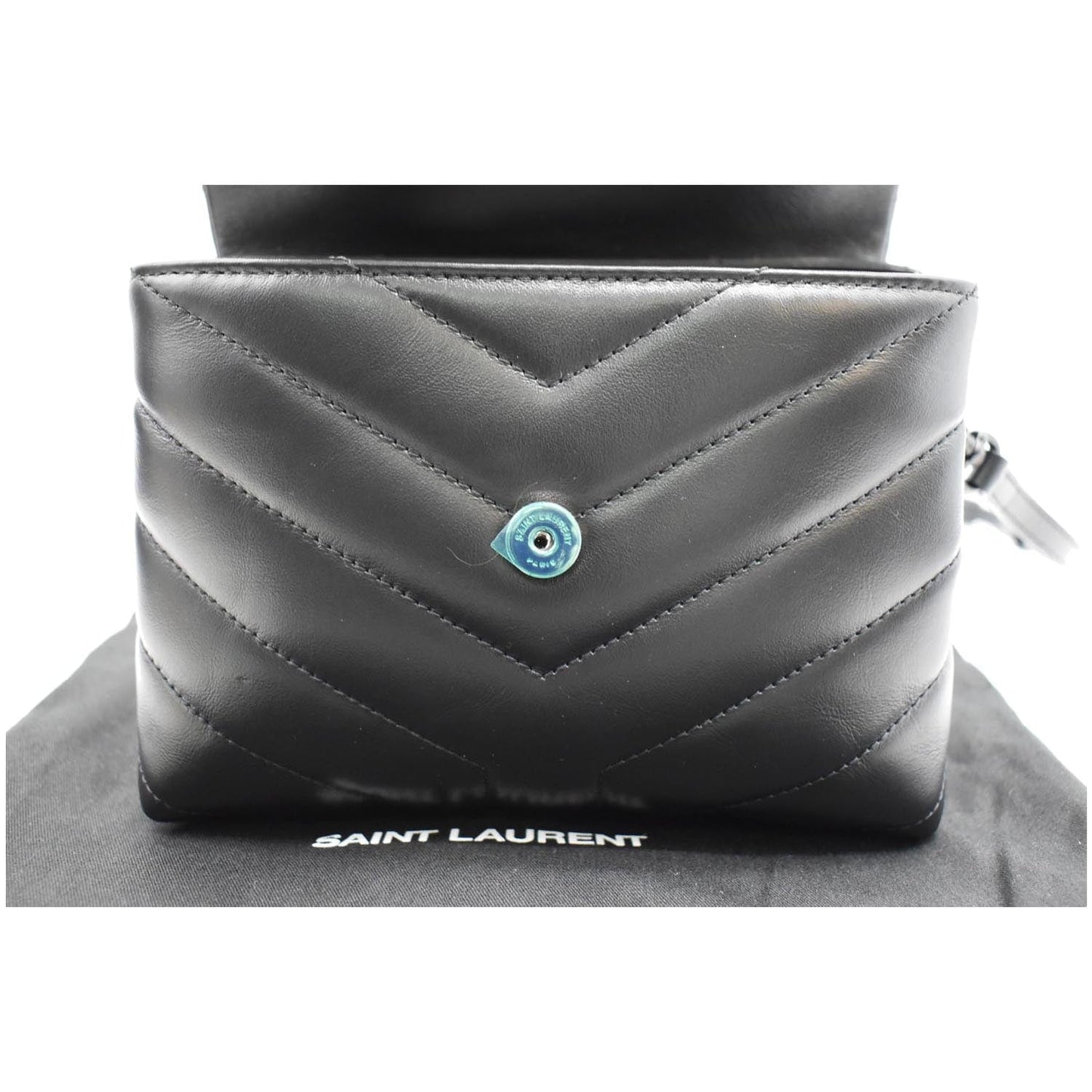 YVES SAINT LAURENT Loulou Toy Matelasse Leather Crossbody Bag Black