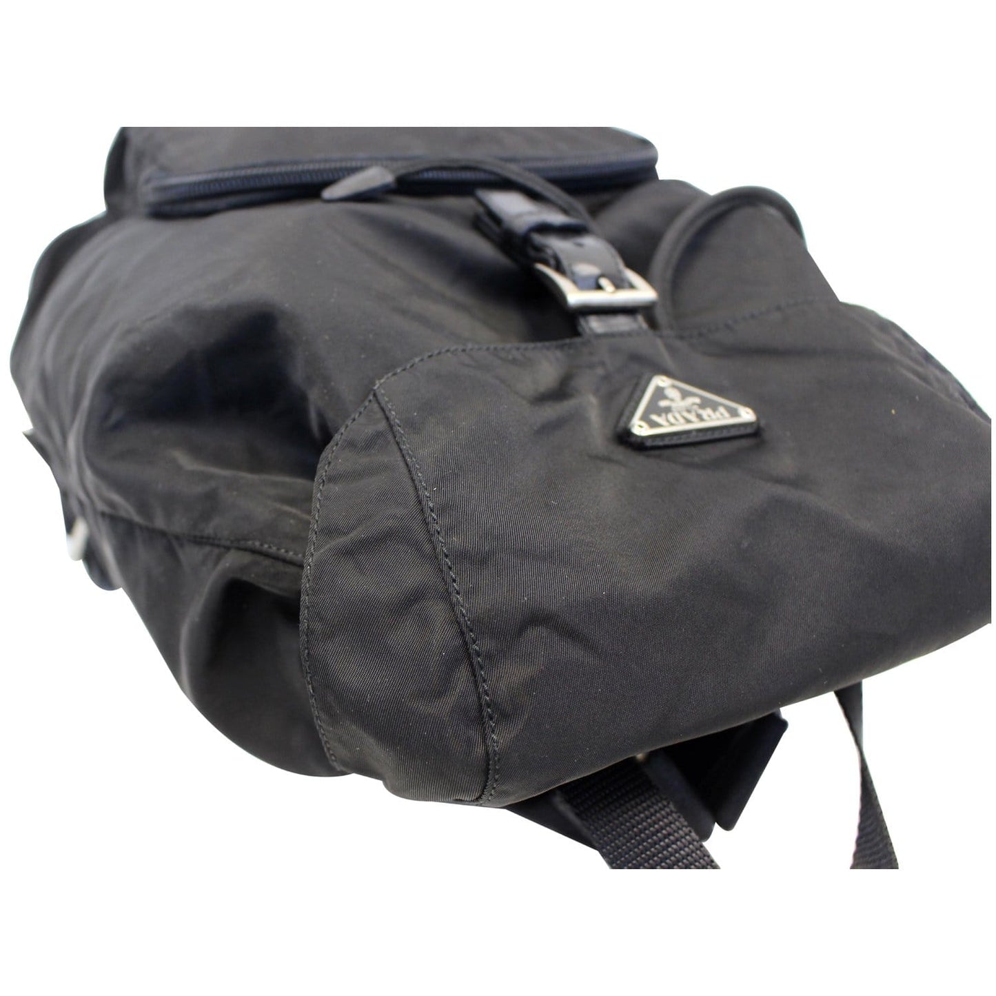 PRADA Nylon Backpack Bag Black