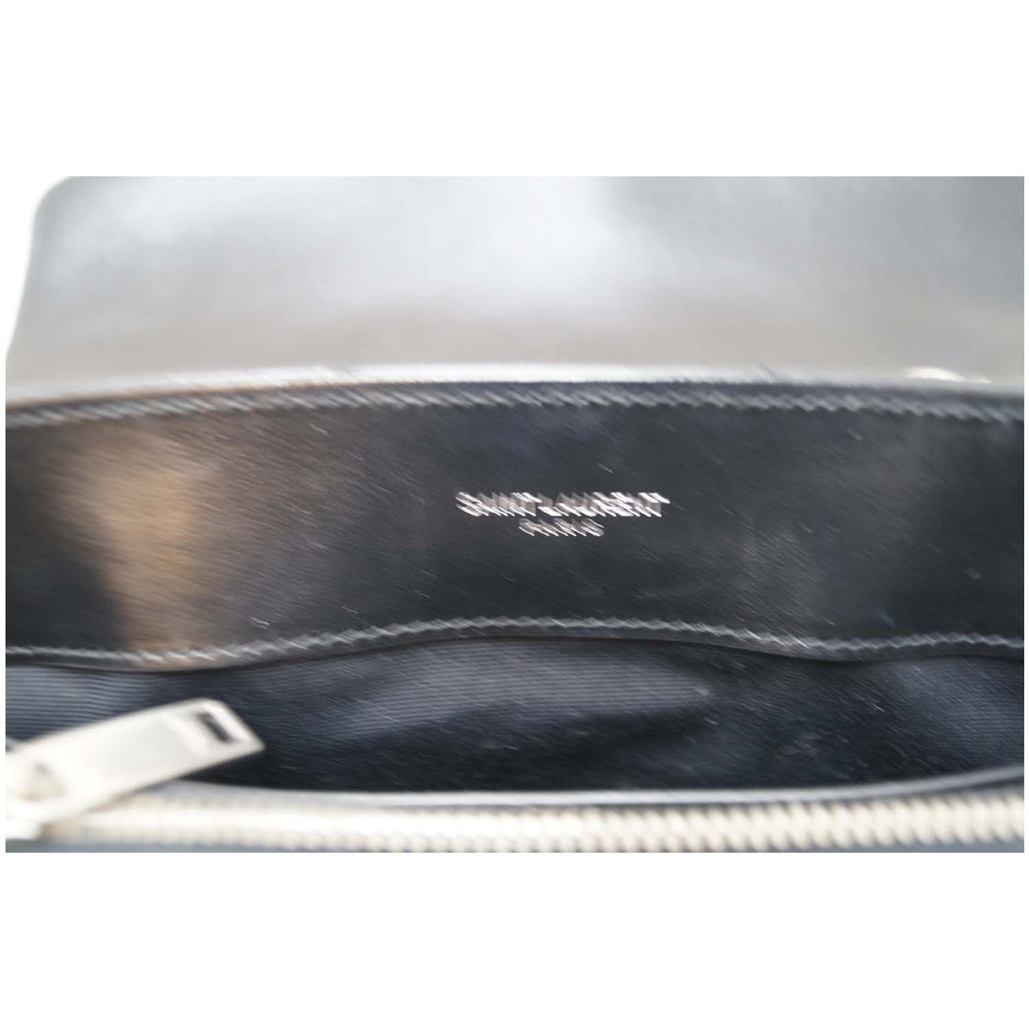 SAINT LAURENT Matelasse Loulou Monogram Calfskin Shoulder Bag Black