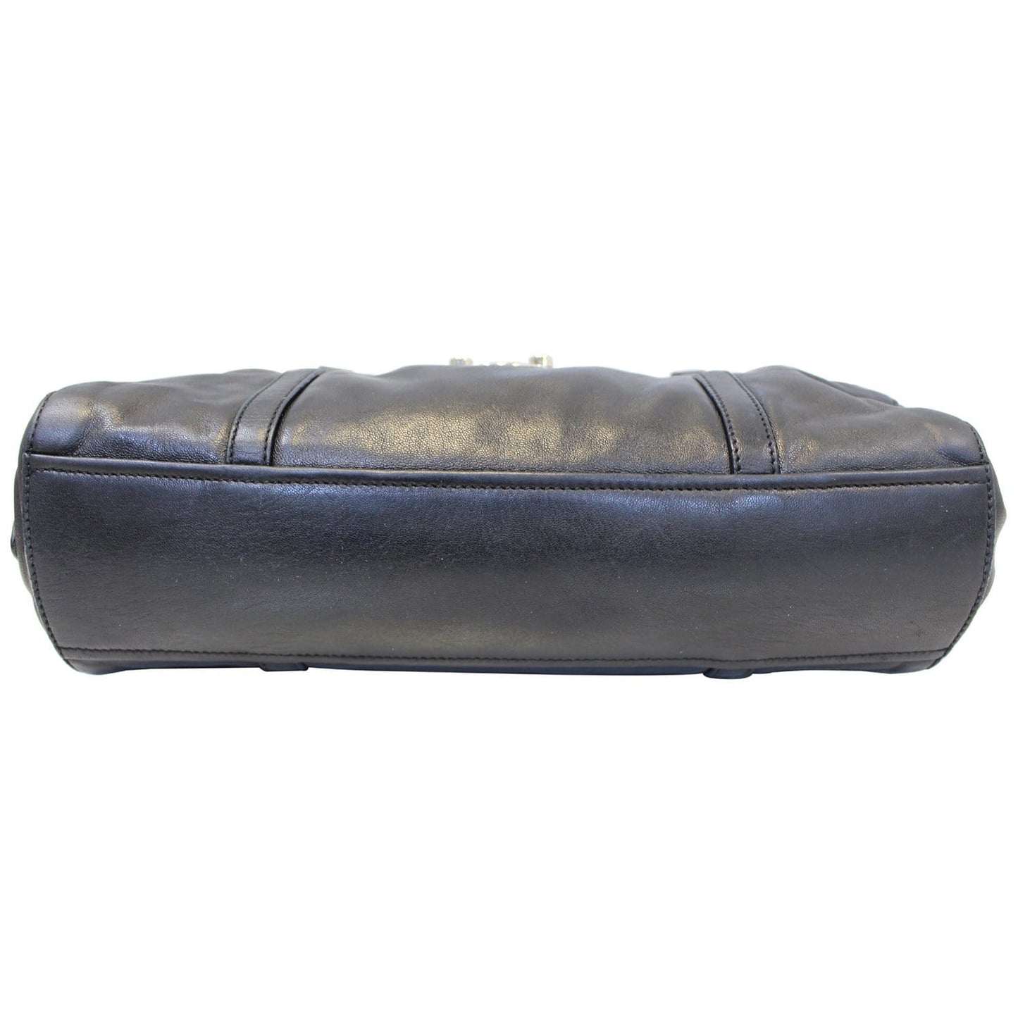 Prada Black Lambskin Leather Shoulder Bag