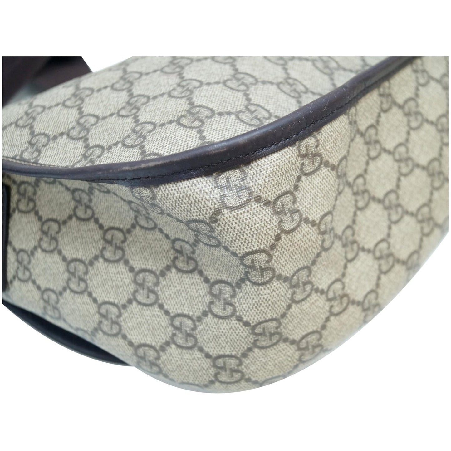 GUCCI GG Plus Canvas Messenger Crossbody Bag Beige 201732
