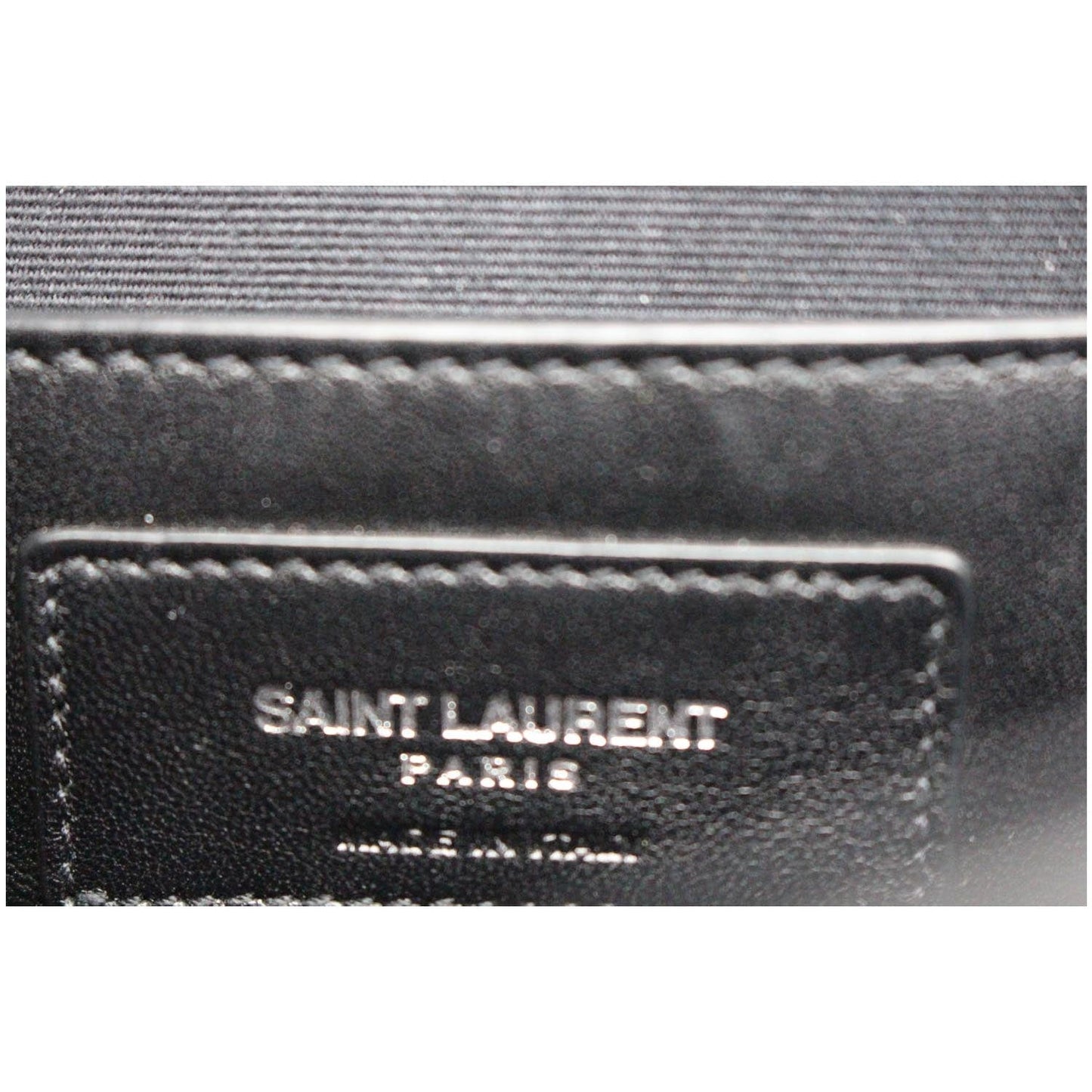 YVES SAINT LAURENT Opium 2 Studded Leather Tassel Bag Black