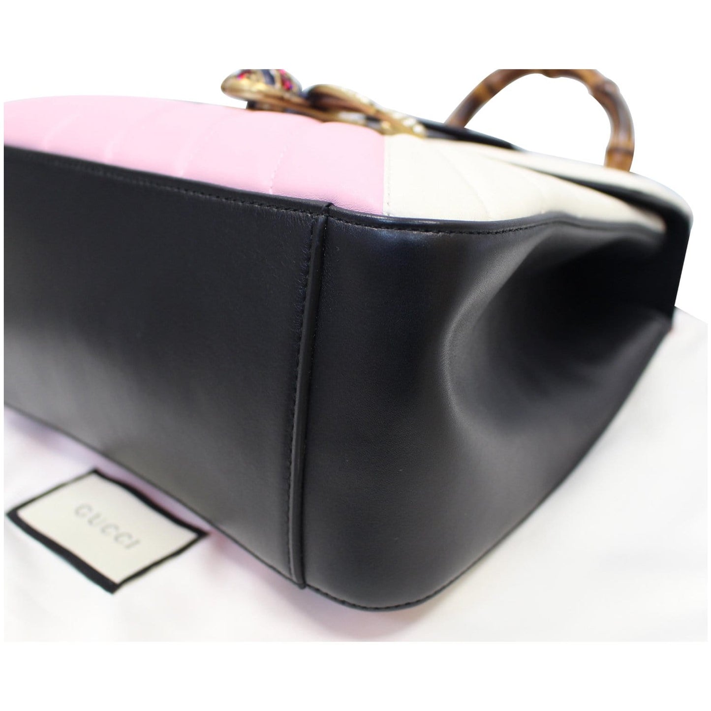 GUCCI Queen Margaret Quilted Leather Bee Backpack Bag Multi 476664