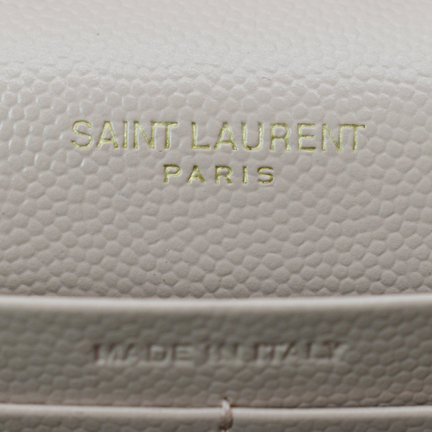 YVES SAINT LAURENT Grain De Poudre Chain Wallet Pink