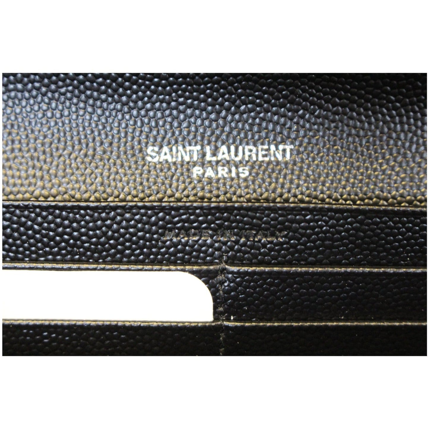 YVES SAINT LAURENT Large Grain De Poudre Wallet Black