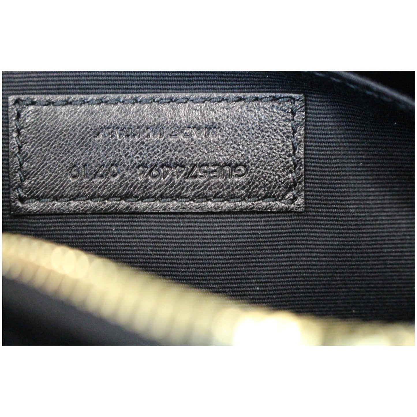 YVES SAINT LAURENT Camera Velvet Crossbody Bag Black