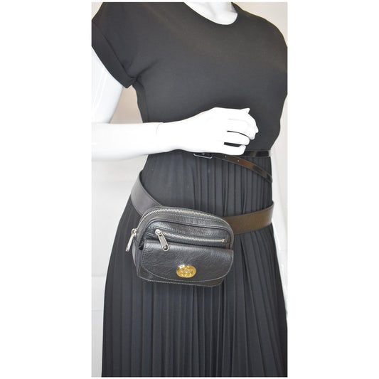 GUCCI Morpheus Leather Belt Bag Black 597676 - Final Sale
