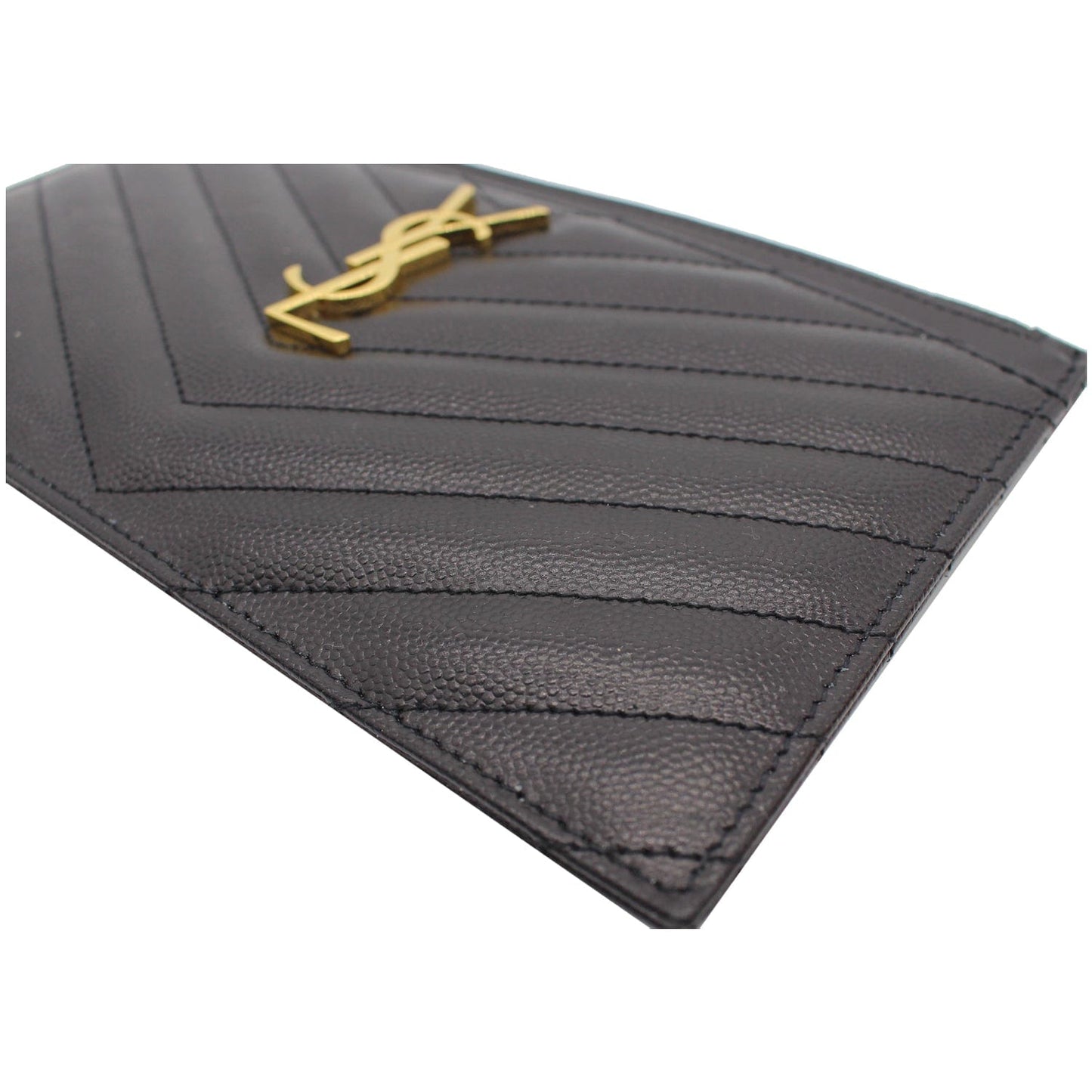 YVES SAINT LAURENT Bill Pouch Grain De Poudre Black