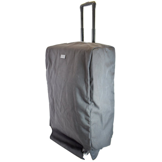 GUCCI Supreme Monogram Large Four Wheel Suitcase Travel Bag Black 474349