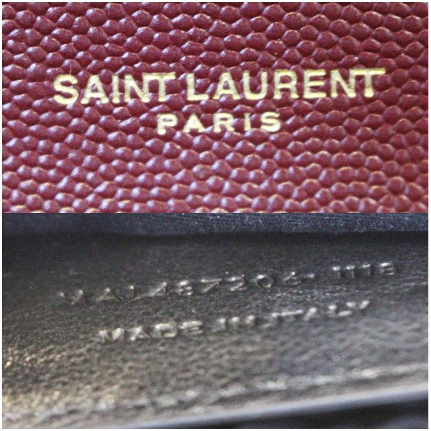 YVES Saint Laurent Envelope Medium Chain Shoulder Bag Burgundy