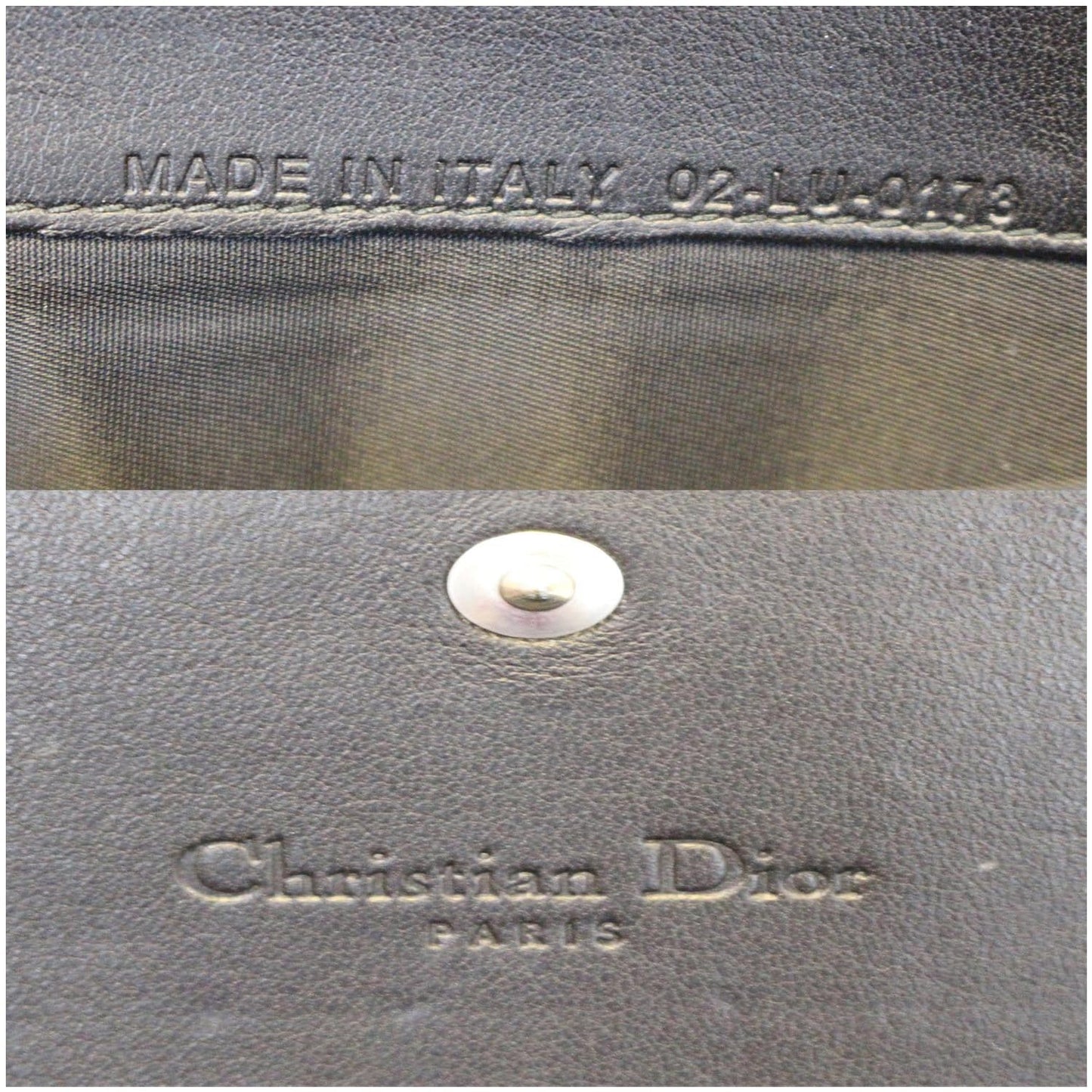 CHRISTIAN DIOR Lady Dior Croisiere Cannage Lambskin Chain Wallet Black